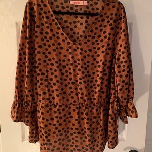 Evri polka dot blouse